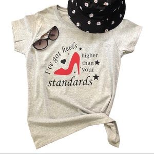 I have got heels higher than your standards.